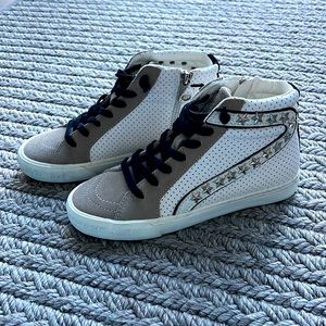Vintage Havana size 7 white/taupe high tops